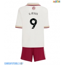 Camisa de time de futebol Arsenal Gabriel Jesus #9 Replicas 3º Equipamento Infantil 2025-26 Manga Curta (+ Calças curtas)